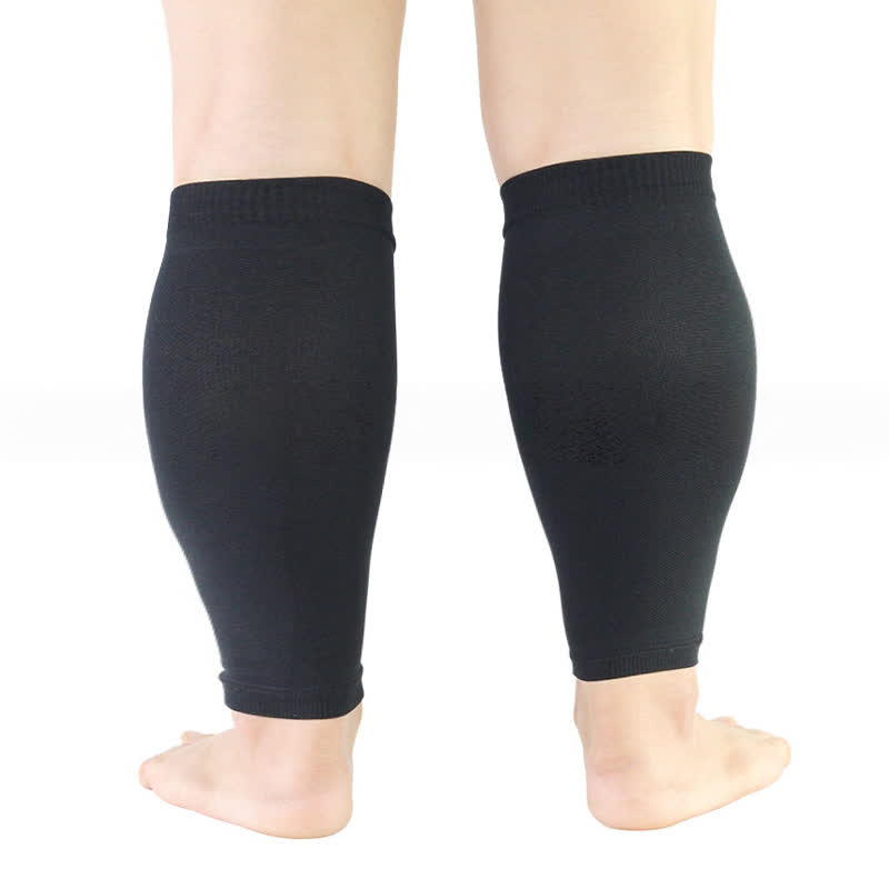 Wadenkompressionsstrümpfe in Übergröße, einfarbig - Schwarz - 5XL - image 2