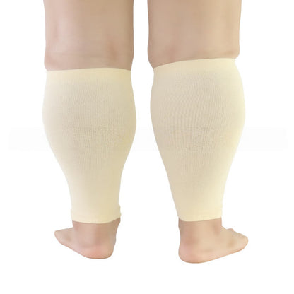 Wadenkompressionsstrümpfe in Übergröße, einfarbig - Beige - 5XL - image 10