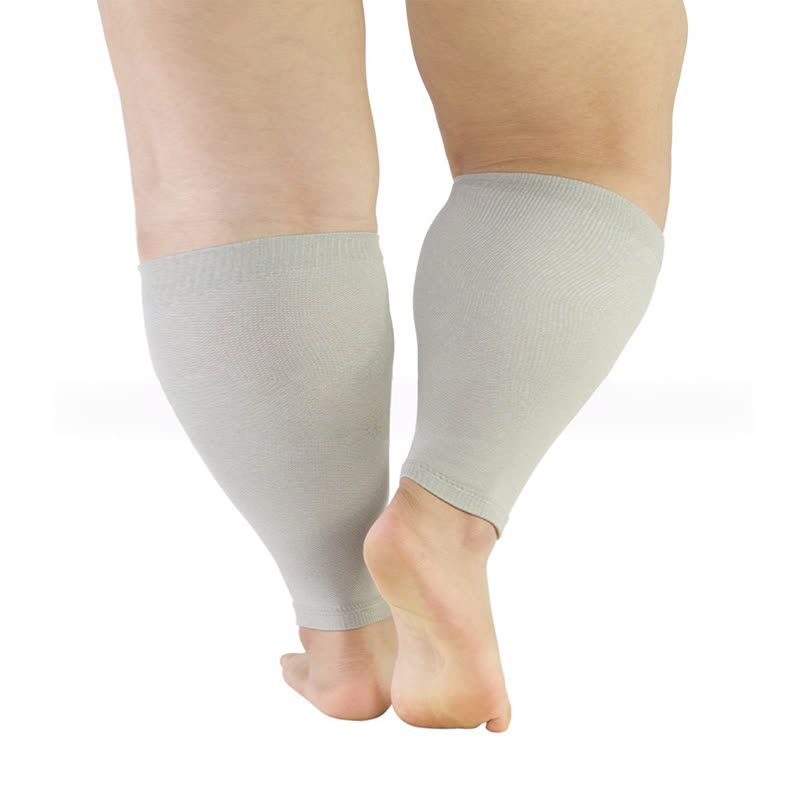 Wadenkompressionsstrümpfe in Übergröße, einfarbig - Grau - 5XL - image 5