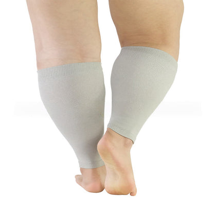 Wadenkompressionsstrümpfe in Übergröße, einfarbig - Grau - 5XL - image 5