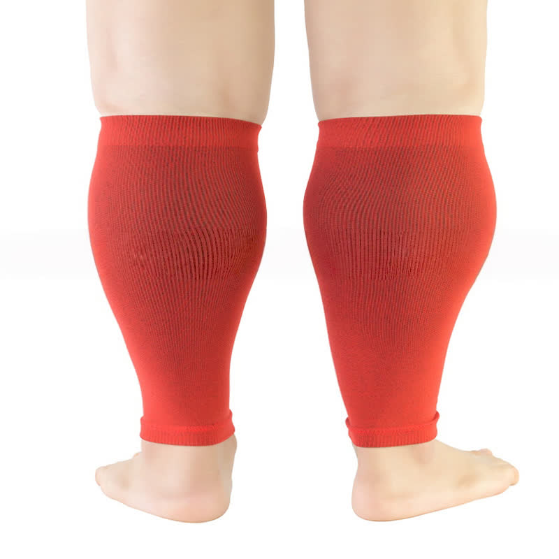 Wadenkompressionsstrümpfe in Übergröße, einfarbig - Rot - 5XL - image 6