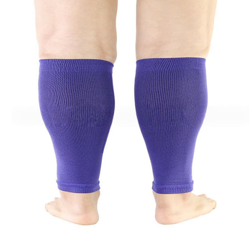 Stretch-Kompressionsstrümpfe für die Wade in Übergröße - Lila - 5XL - image 3