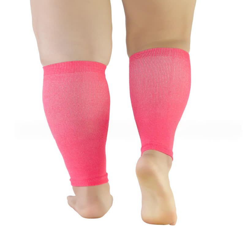 Stretch-Kompressionsstrümpfe für die Wade in Übergröße - Rosa - 5XL - image 7