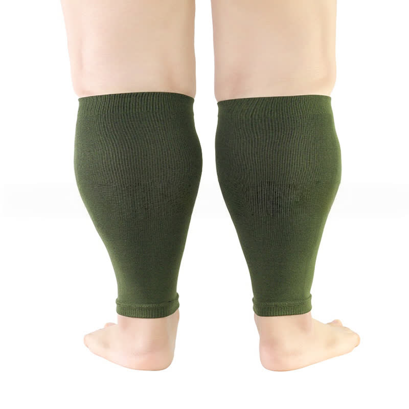 Stretch-Kompressionsstrümpfe für die Wade in Übergröße - Dunkelgrün - 5XL - image 4