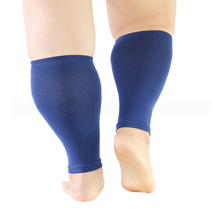 Stretch-Kompressionsstrümpfe für die Wade in Übergröße - Dunkelblau - 5XL - image 6