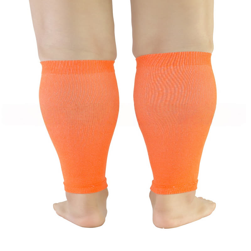 Stretch-Kompressionsstrümpfe für die Wade in Übergröße - Orange - 5XL - image 2