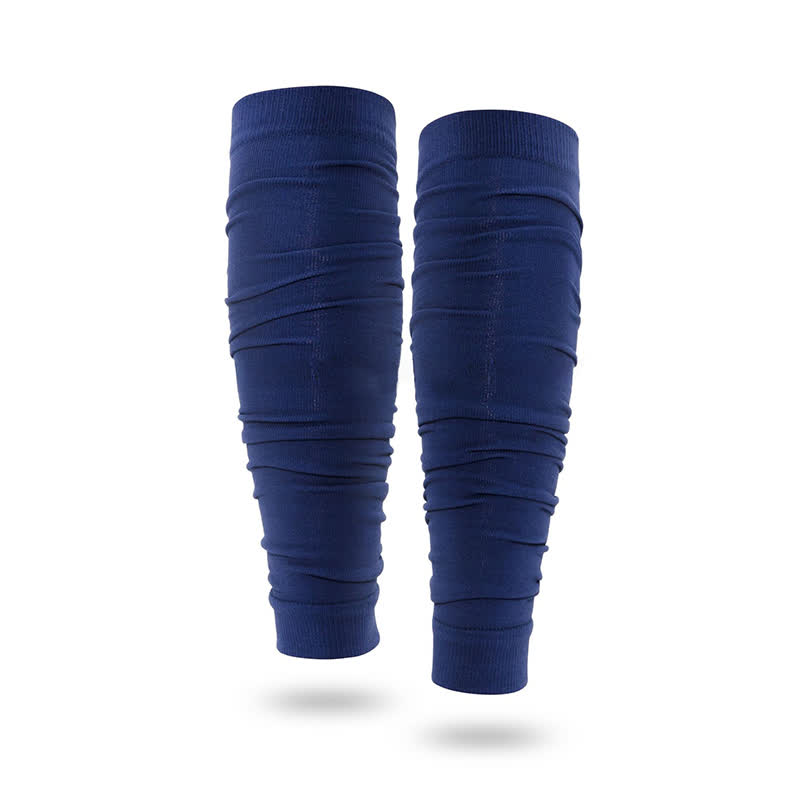 Gerüschte Kompressions-Wadenmanschetten für den Außenbereich - Marineblau - Einheitsgröße - image 2