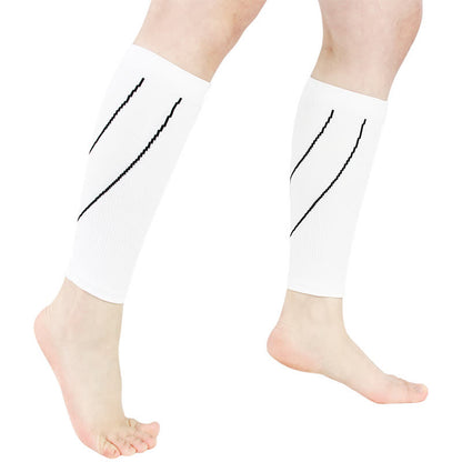Kompressions-Wadenstulpen mit Kontraststreifen - Weiß&Schwarz - XL - image 6