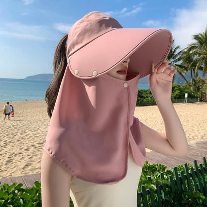 Outdoor-Sonnenhut mit Visier und abnehmbarer Nackenklappe - image 1