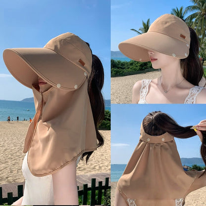 Outdoor-Sonnenhut mit Visier und abnehmbarer Nackenklappe - image 4