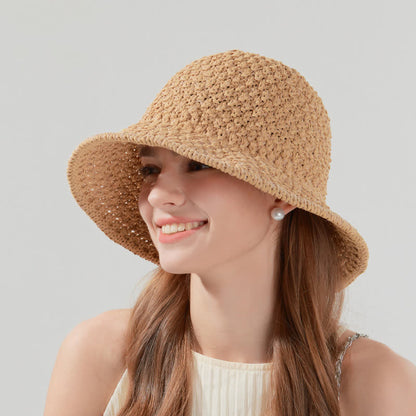 Handgewebter Strohhut mit Sonnenschutz - image 1