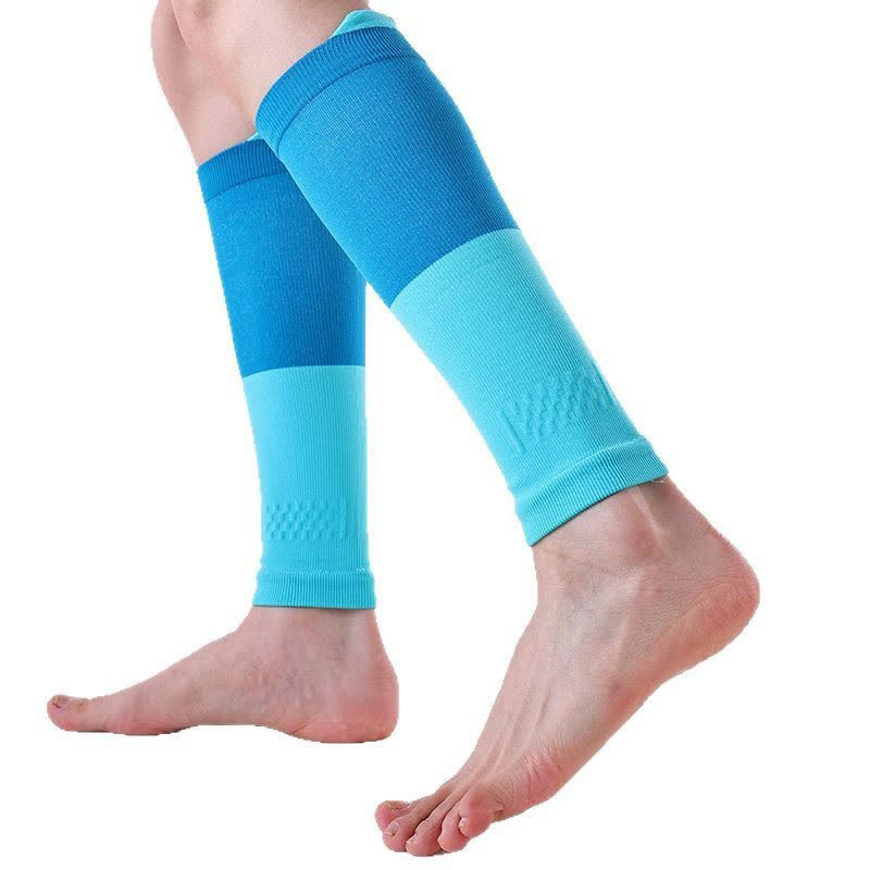 Colorblock Sports Running Kompressions-Wadenmanschetten (3 Paar) - Blau&Grün - Einheitsgröße - image 9