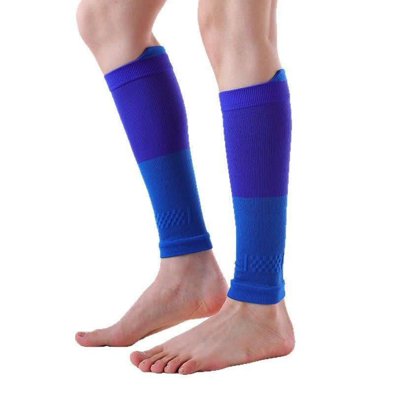 Colorblock Sports Running Kompressions-Wadenmanschetten (3 Paar) - Blau & Königsblau - Einheitsgröße - image 3