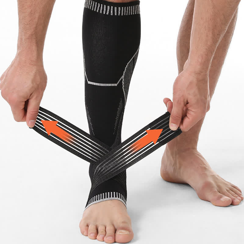 Kompressions-Wadenknöchelmanschetten mit rutschfestem Riemen - image 2