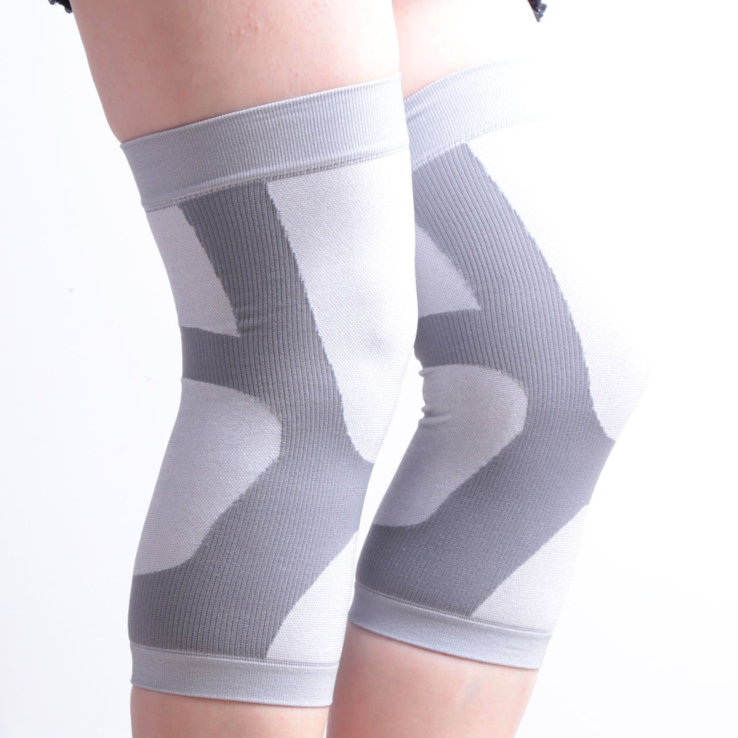 Elastische Sport-Kniebandagen mit Farbblock