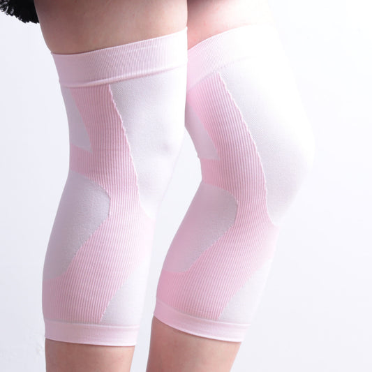Elastische Sport-Kniebandagen mit Farbblock