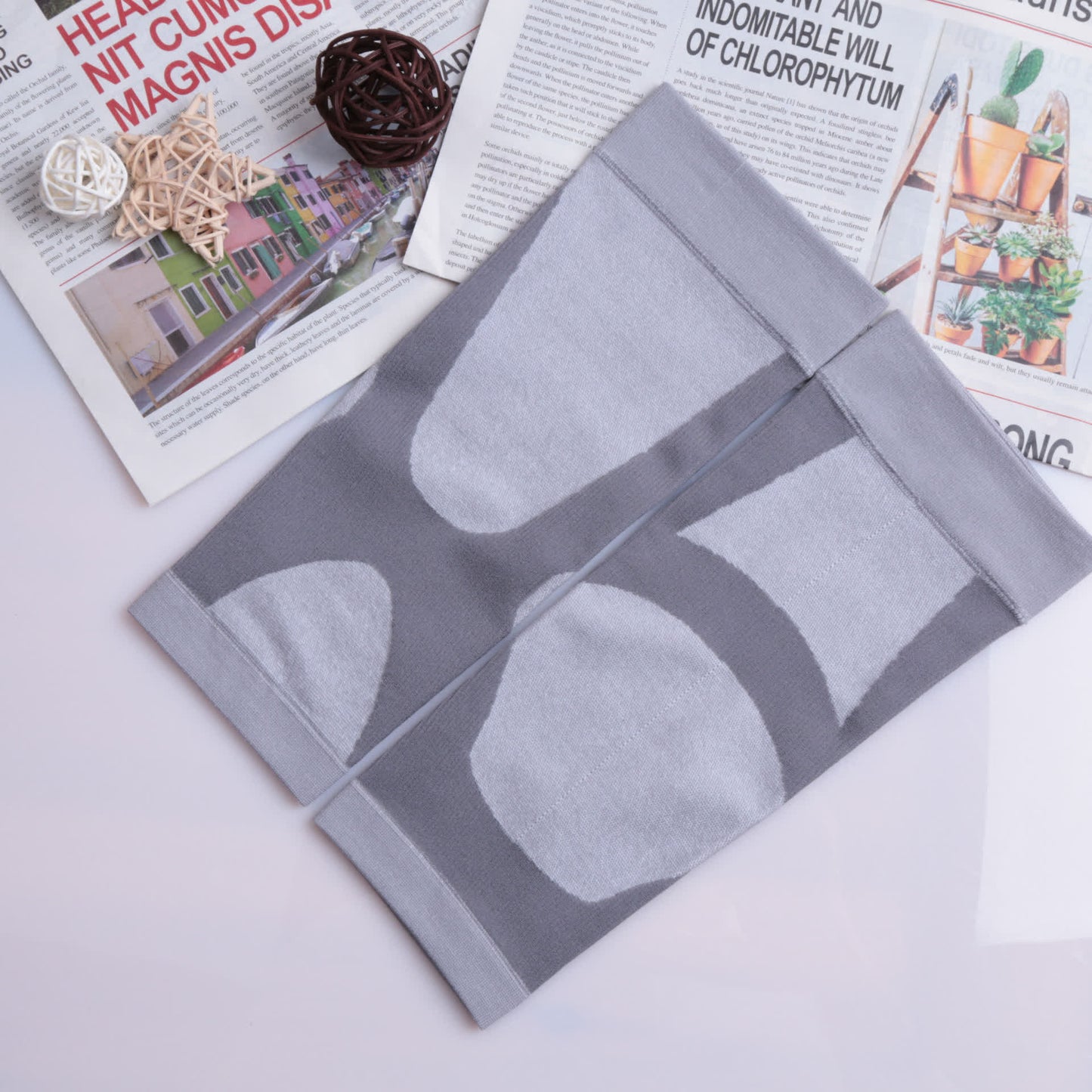 Elastische Sport-Kniebandagen mit Farbblock