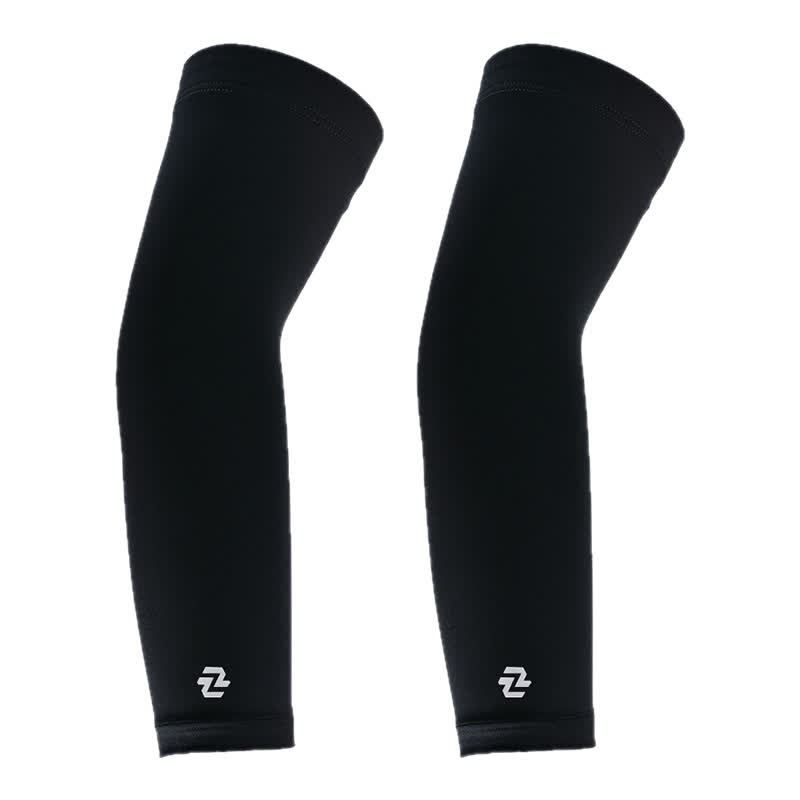 Leichte, atmungsaktive Sport-Kompressionsarmmanschetten - Schwarz - XL - image 1