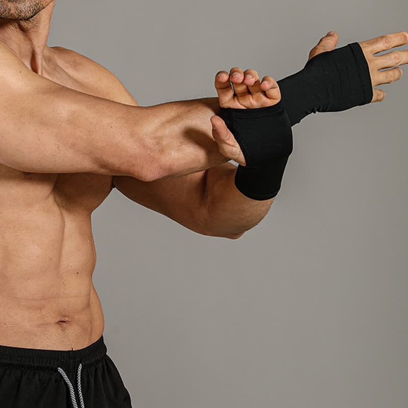 Leichte, atmungsaktive Sport-Kompressions-Handgelenksmanschette - Schwarz - XL - image 2