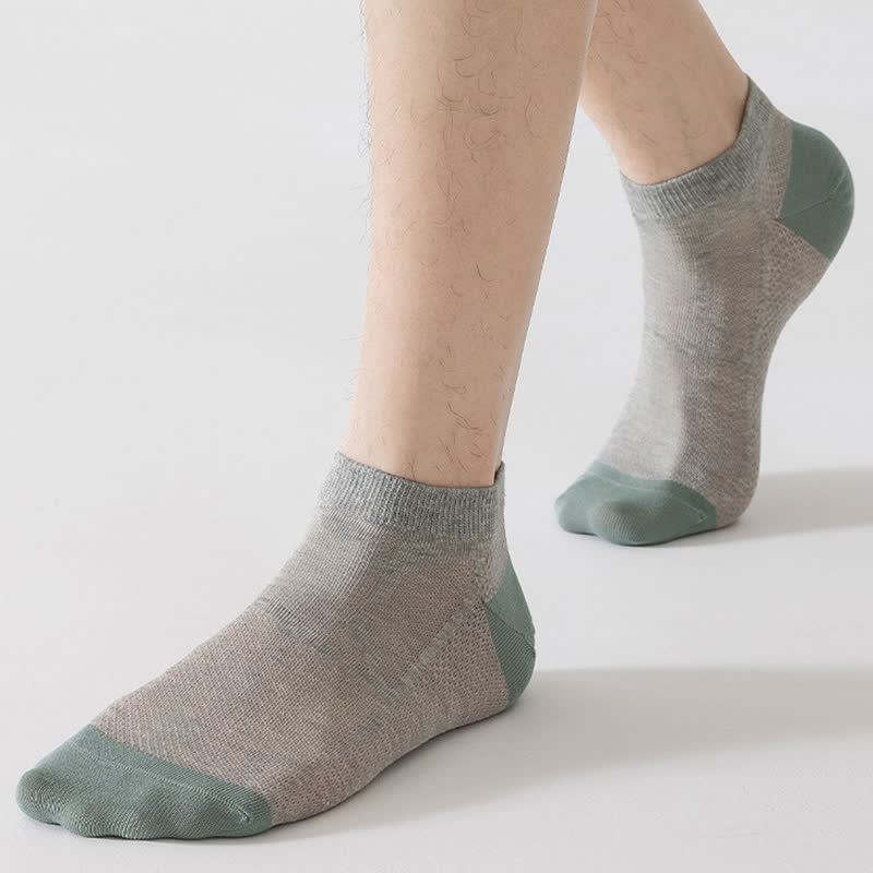 Rutschfeste, atmungsaktive Söckchen aus Mesh mit Fersenpartie (6 Paar)