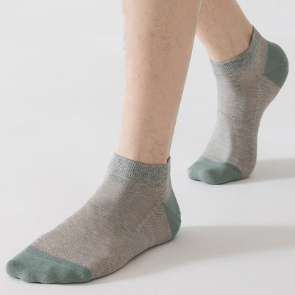 Rutschfeste, atmungsaktive Söckchen aus Mesh mit Fersenpartie (6 Paar)