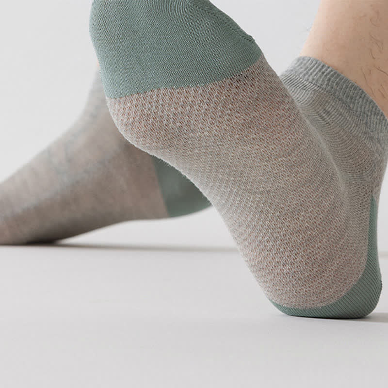 Rutschfeste, atmungsaktive Söckchen aus Mesh mit Fersenpartie (6 Paar)
