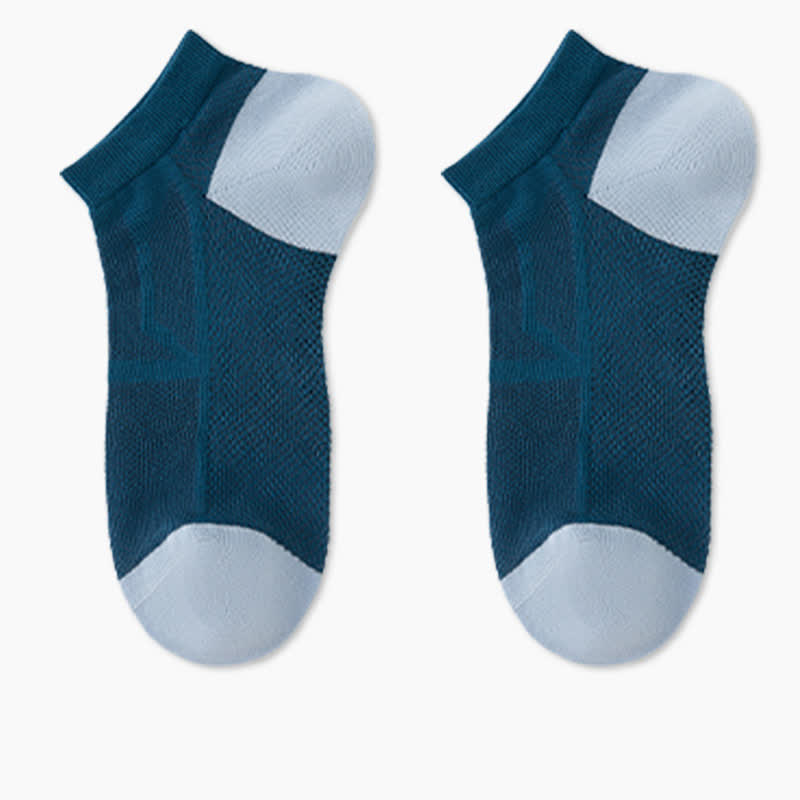 Rutschfeste, atmungsaktive Söckchen aus Mesh mit Fersenpartie (6 Paar)