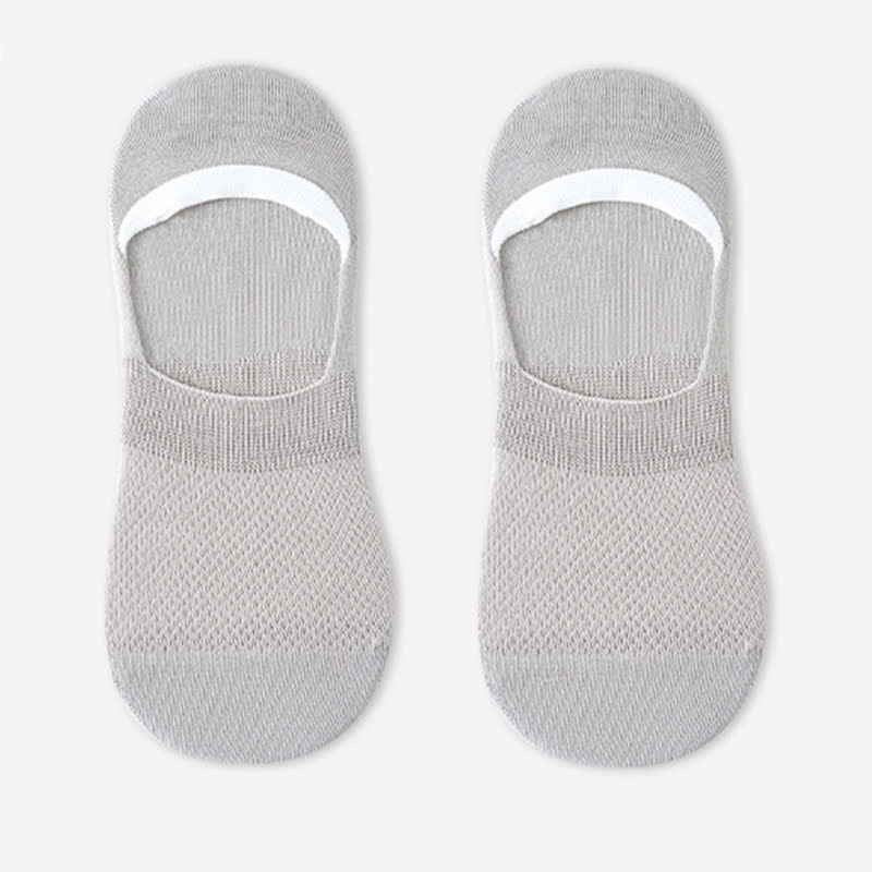 Rutschfeste Silikon-Fersensocken aus Mesh-Baumwolle (7 Paar)