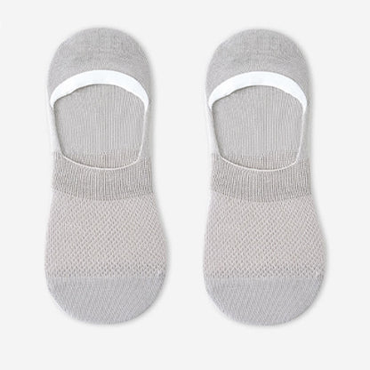 Rutschfeste Silikon-Fersensocken aus Mesh-Baumwolle (7 Paar)