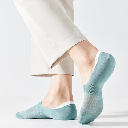 Rutschfeste Silikon-Fersensocken aus Mesh-Baumwolle (7 Paar)