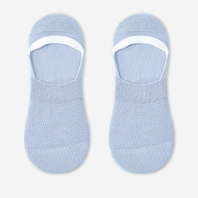 Rutschfeste Silikon-Fersensocken aus Mesh-Baumwolle (7 Paar)