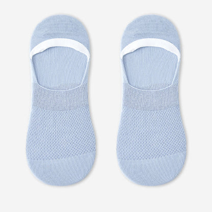 Rutschfeste Silikon-Fersensocken aus Mesh-Baumwolle (7 Paar)