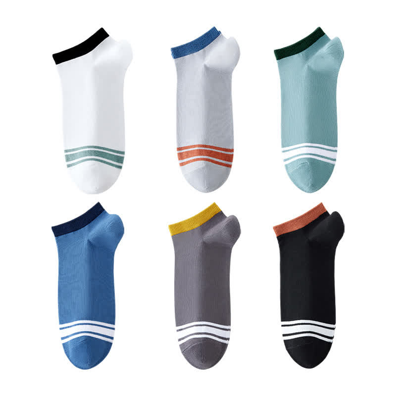 Hochelastische antibakterielle Söckchen aus reiner Baumwolle (6 Paar)