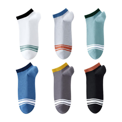Hochelastische antibakterielle Söckchen aus reiner Baumwolle (6 Paar)