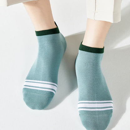 Hochelastische antibakterielle Söckchen aus reiner Baumwolle (6 Paar)