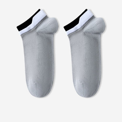 Atmungsaktive Söckchen aus reiner Baumwolle mit Netzstoff (5 Paar)