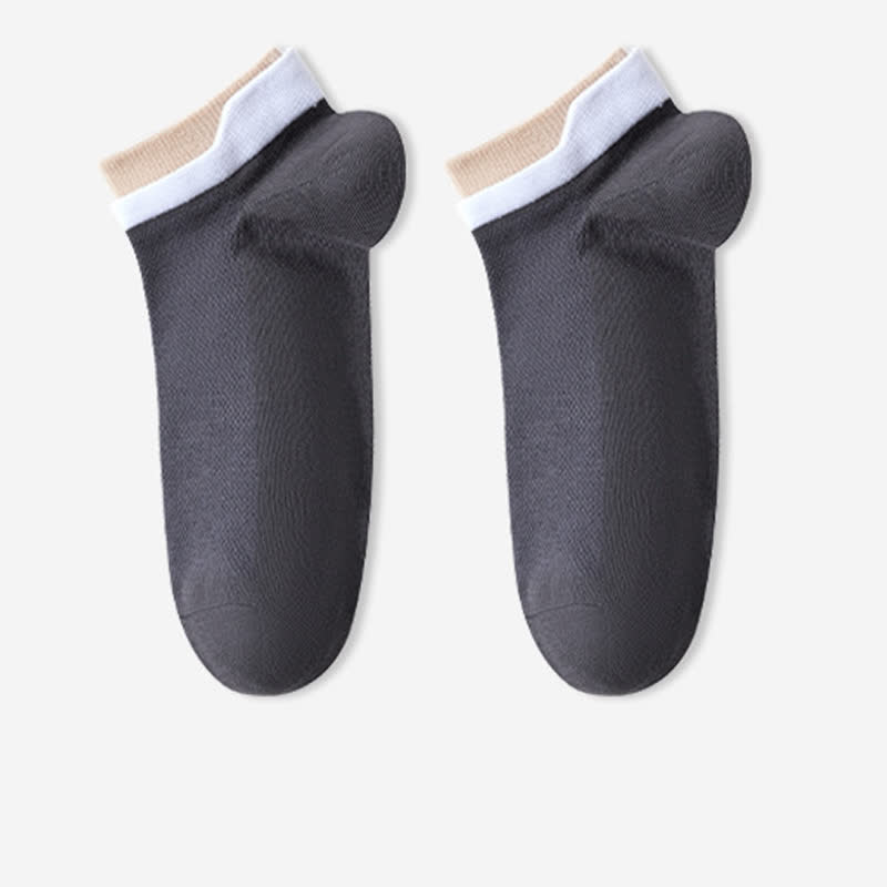 Atmungsaktive Söckchen aus reiner Baumwolle mit Netzstoff (5 Paar)