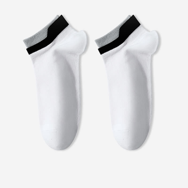 Atmungsaktive Söckchen aus reiner Baumwolle mit Netzstoff (5 Paar)