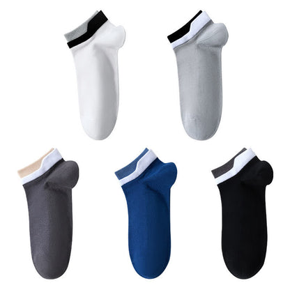 Atmungsaktive Söckchen aus reiner Baumwolle mit Netzstoff (5 Paar)