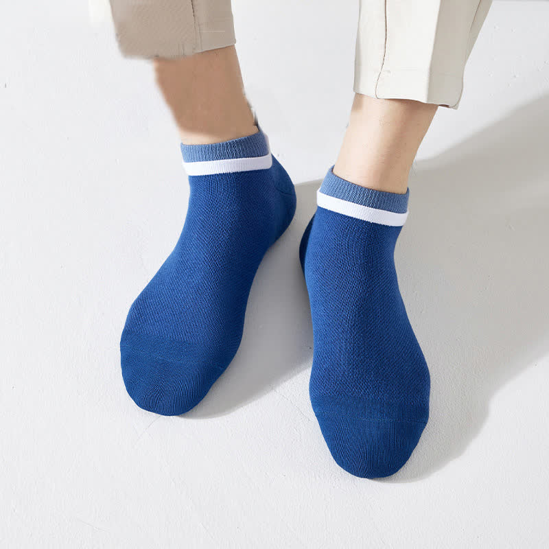 Atmungsaktive Söckchen aus reiner Baumwolle mit Netzstoff (5 Paar)