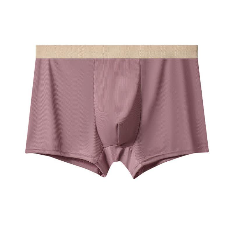 Herren-Boxershorts aus Eisseide mit hoher Taille in Übergröße (3er-Pack)