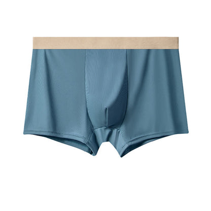 Herren-Boxershorts aus Eisseide mit hoher Taille in Übergröße (3er-Pack)