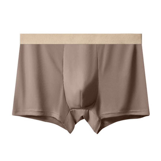 Herren-Boxershorts aus Eisseide mit hoher Taille in Übergröße (3er-Pack)