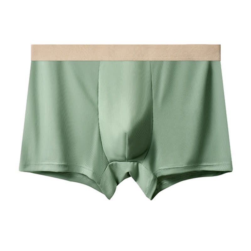Herren-Boxershorts aus Eisseide mit hoher Taille in Übergröße (3er-Pack)