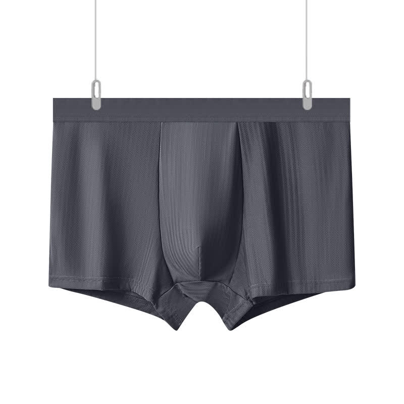 Hochelastische Herren-Boxershorts mit hohem Bund (3er-Pack) - Dunkelgrau - 10XL - image 0