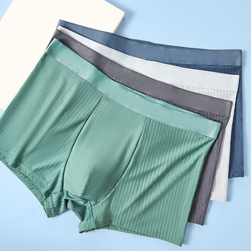Hochelastische Boxershorts mit hoher Taille für Herren in Übergröße (3er-Pack)
