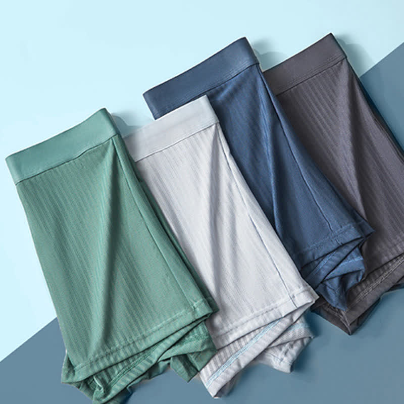 Hochelastische Herren-Boxershorts mit hohem Bund (3er-Pack) - image 2