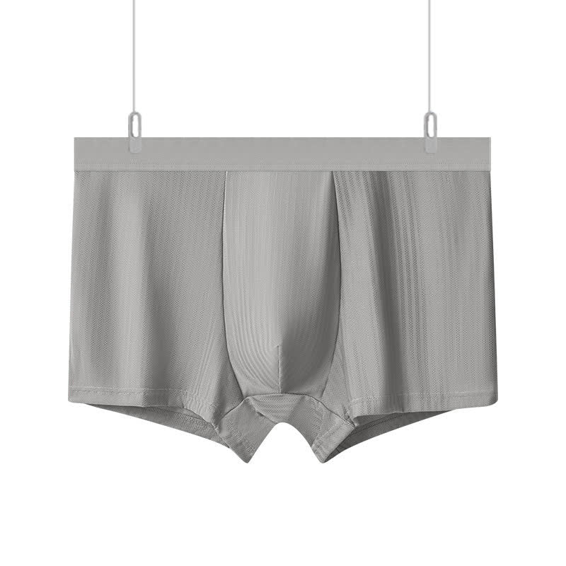 Hochelastische Herren-Boxershorts mit hohem Bund (3er-Pack) - Hellgrau - 10XL - image 10