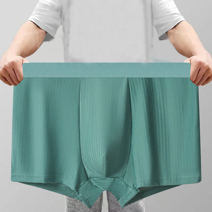 Hochelastische Boxershorts mit hoher Taille für Herren in Übergröße (3er-Pack)