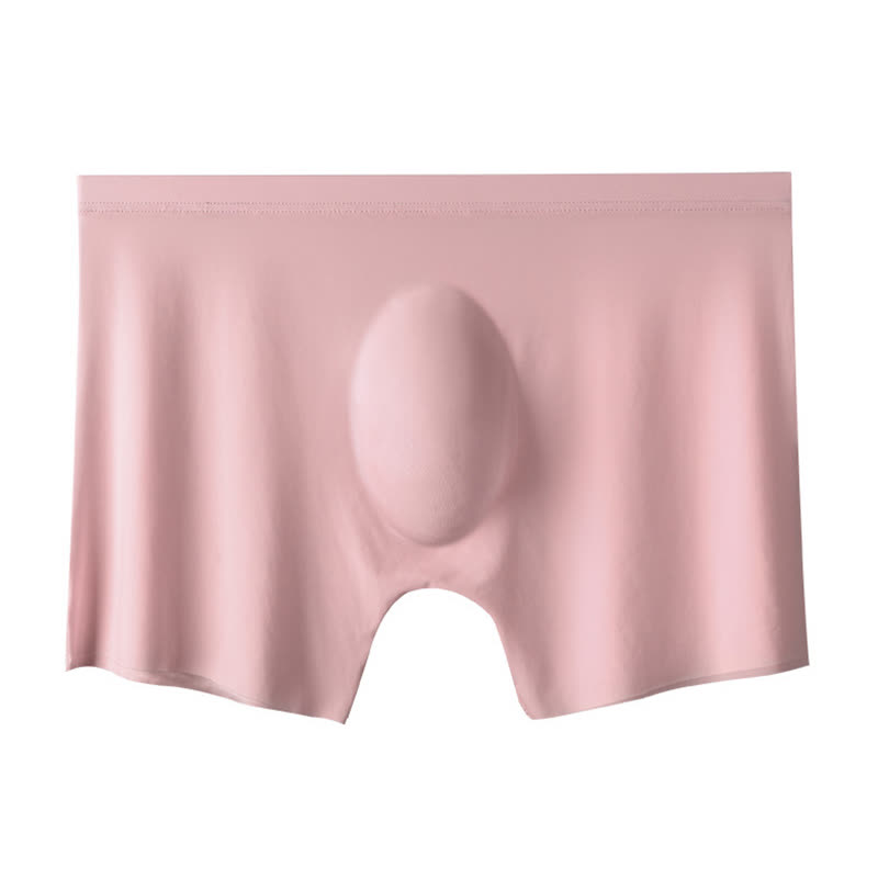 Atmungsaktive, hochelastische Herren-Boxershorts aus Eisseide (3er-Pack) - Rosa - 4XL - image 7
